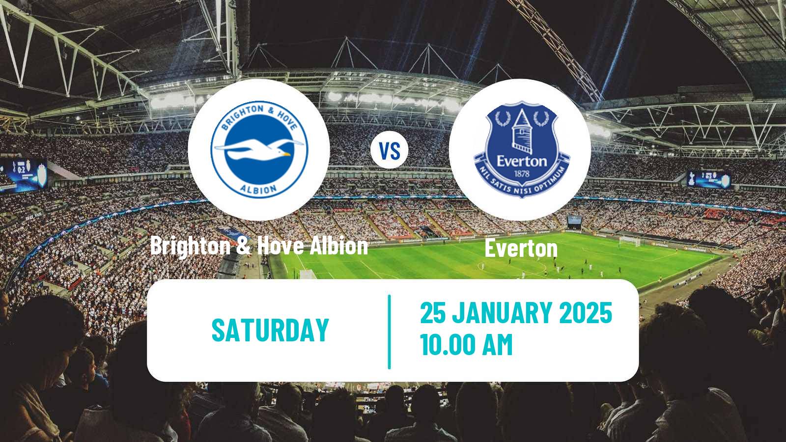 Soccer English Premier League Brighton & Hove Albion - Everton