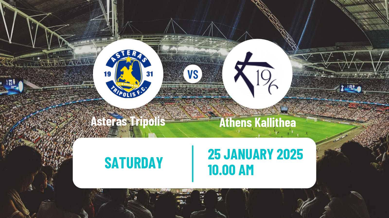 Soccer Greek Super League Asteras Tripolis - Athens Kallithea