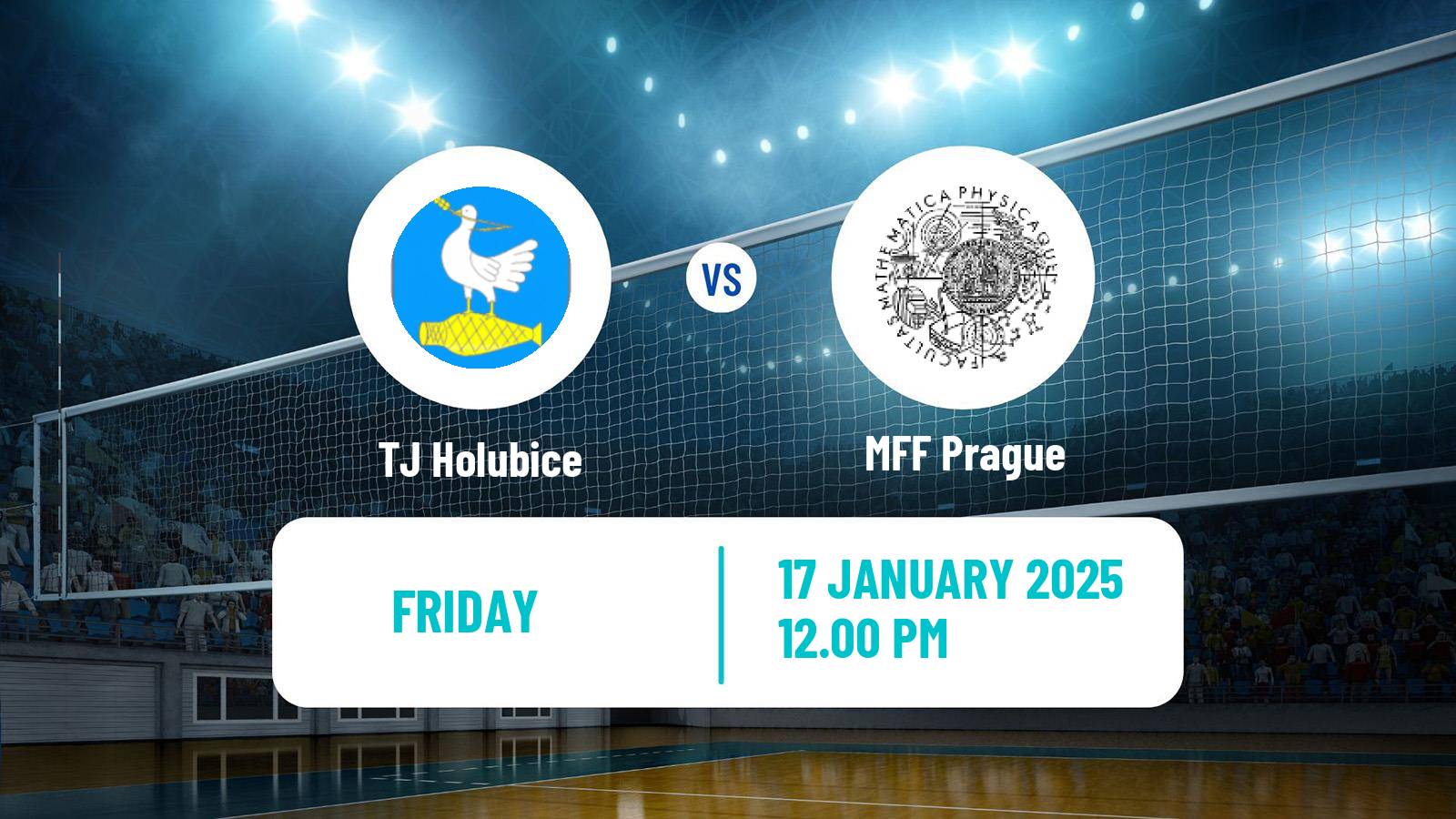 Volleyball Czech 1 Liga Volleyball Holubice - MFF Prague