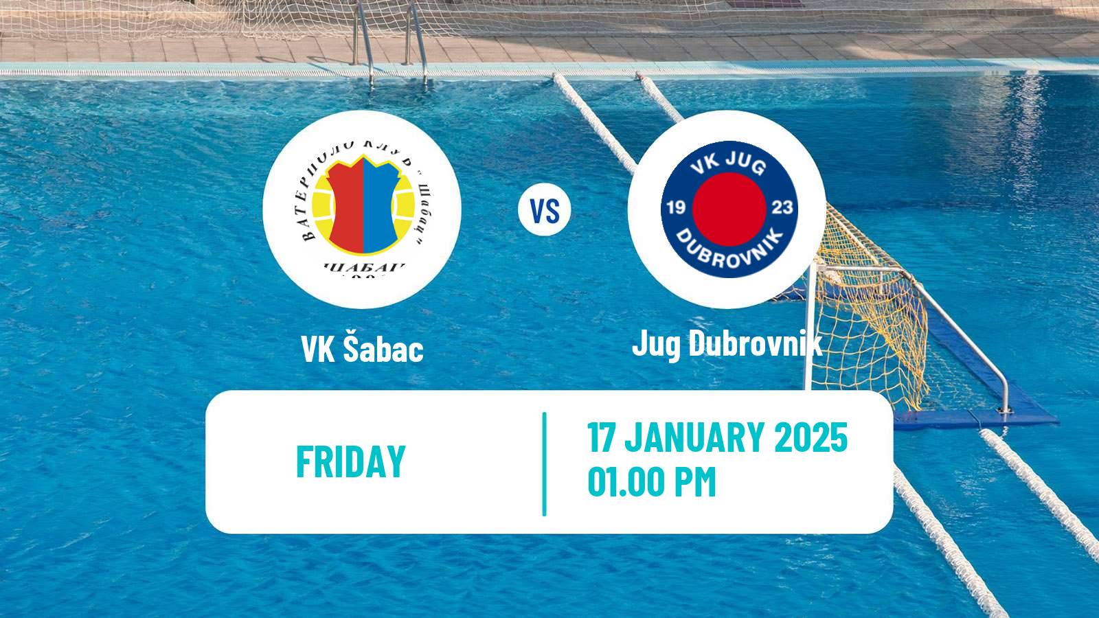 Water polo Serbian Super Liga Water Polo Šabac - Jug Dubrovnik