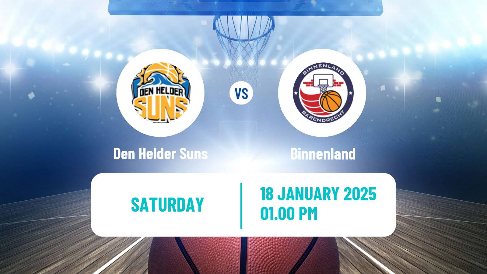 Basketball Dutch WBL Basketball Den Helder Suns - Binnenland