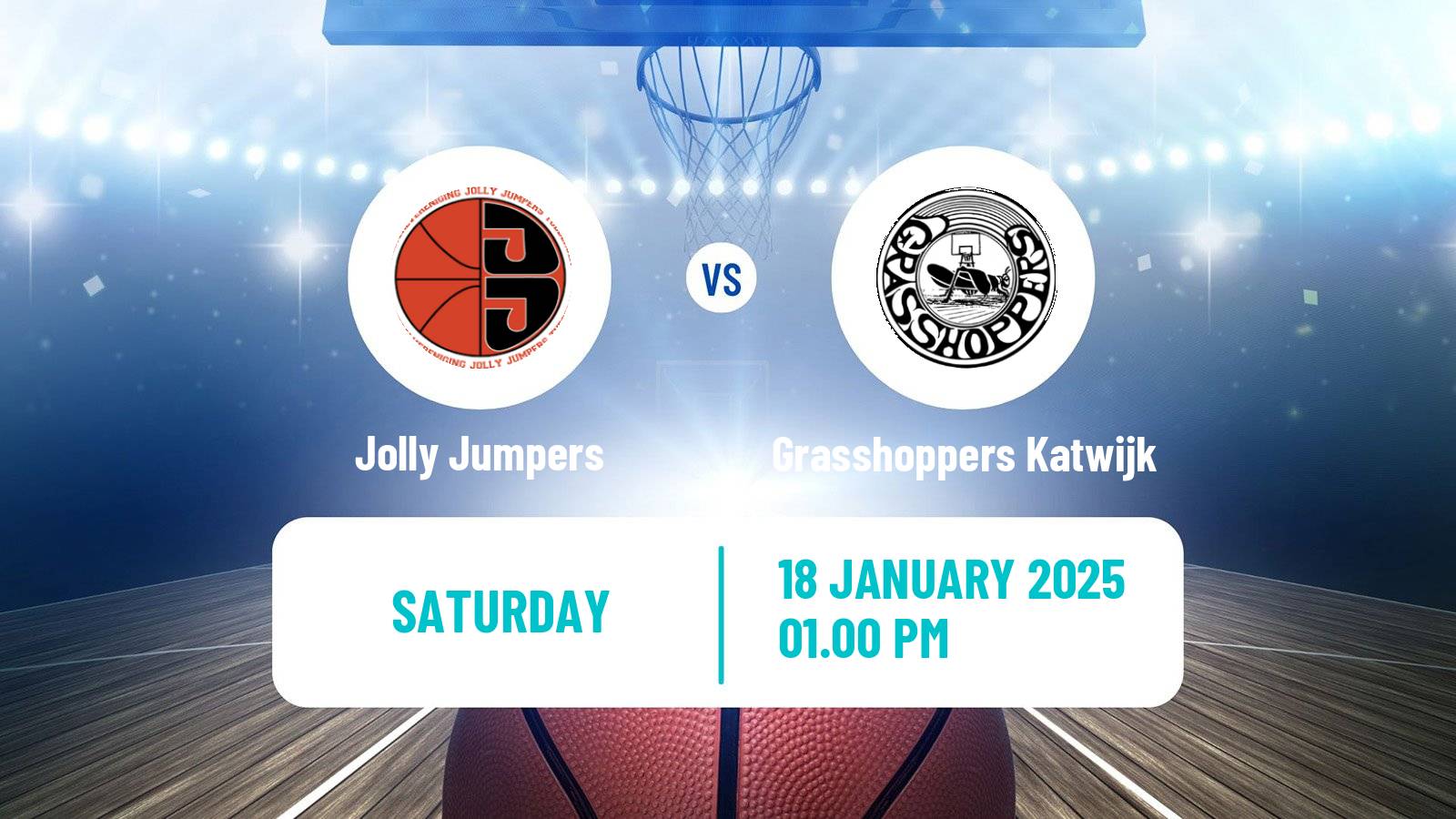 Basketball Dutch WBL Basketball Jolly Jumpers - Grasshoppers Katwijk