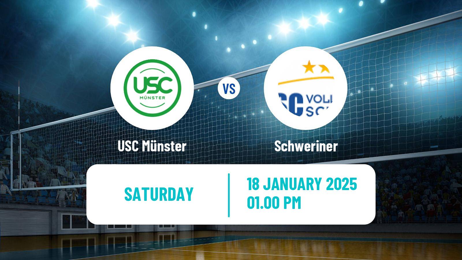 Volleyball German Bundesliga Volleyball Women USC Münster - Schweriner