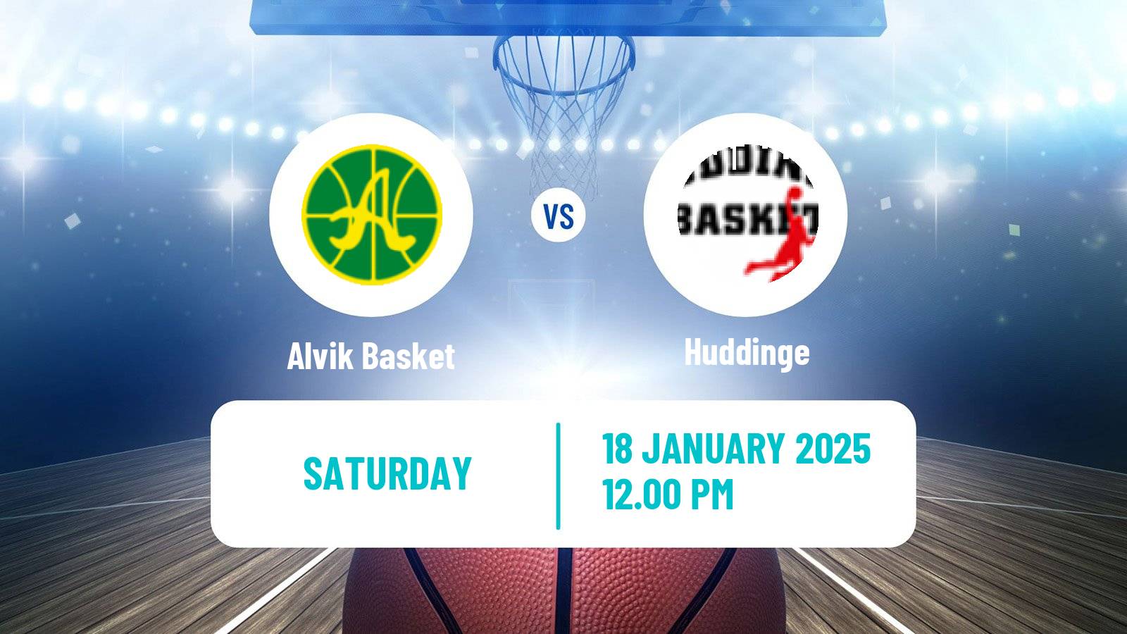 Basketball Swedish Superettan Basketball Alvik - Huddinge