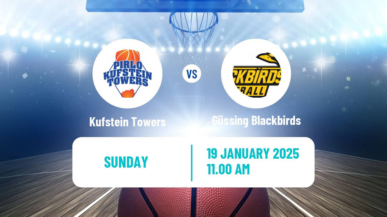 Basketball Austrian Zweite Liga Basketball Kufstein Towers - Güssing Blackbirds