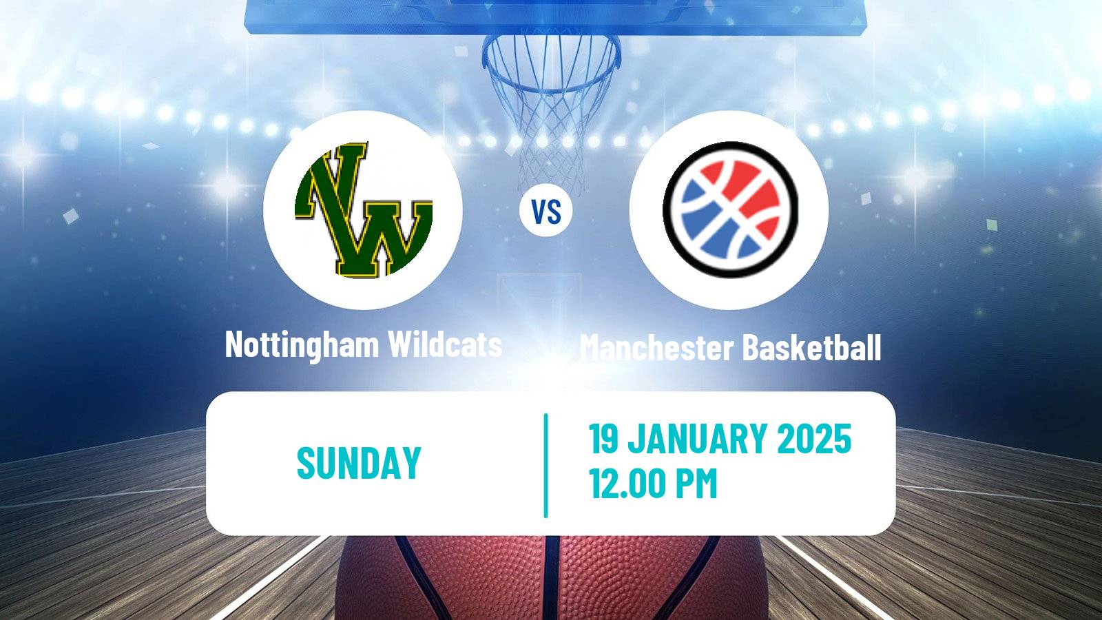 Basketball British WBBL Nottingham Wildcats - Manchester Basketball