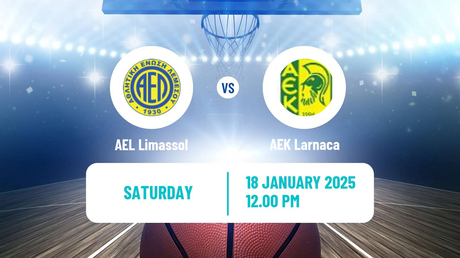 Basketball Cypriot Division A Basketball AEL Limassol - AEK Larnaca