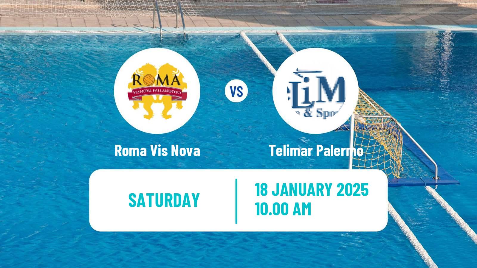 Water polo Italian A1 Water Polo Roma Vis Nova - Telimar Palermo