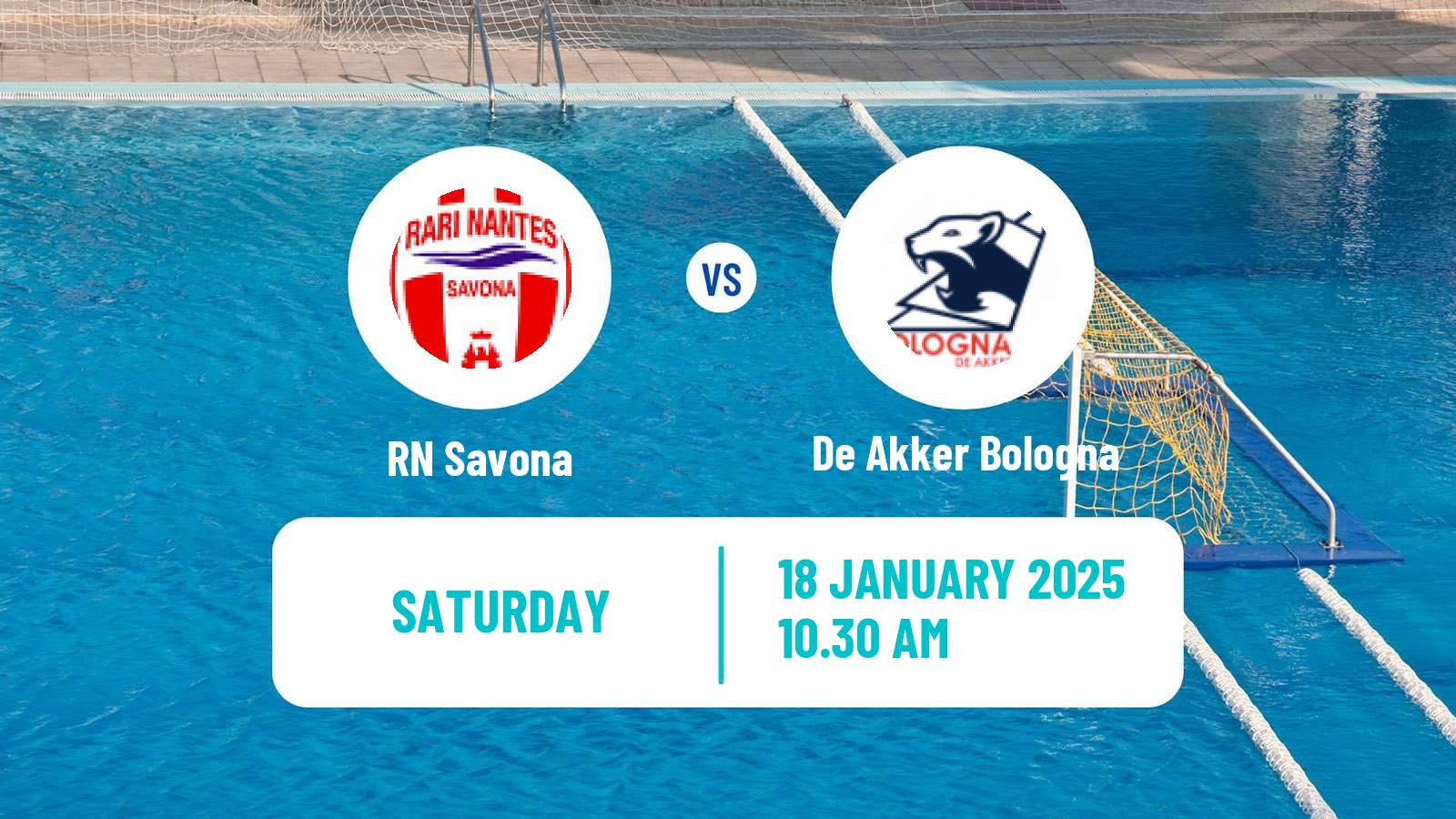 Water polo Italian A1 Water Polo Savona - De Akker Bologna