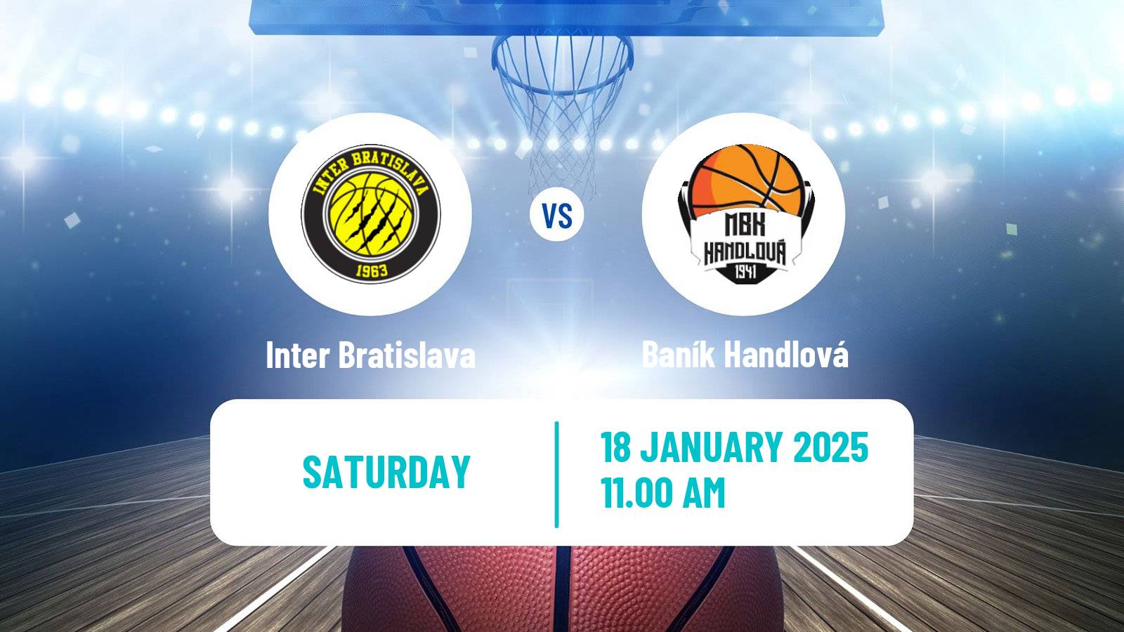 Basketball Slovak Extraliga Basketball Inter Bratislava - Baník Handlová