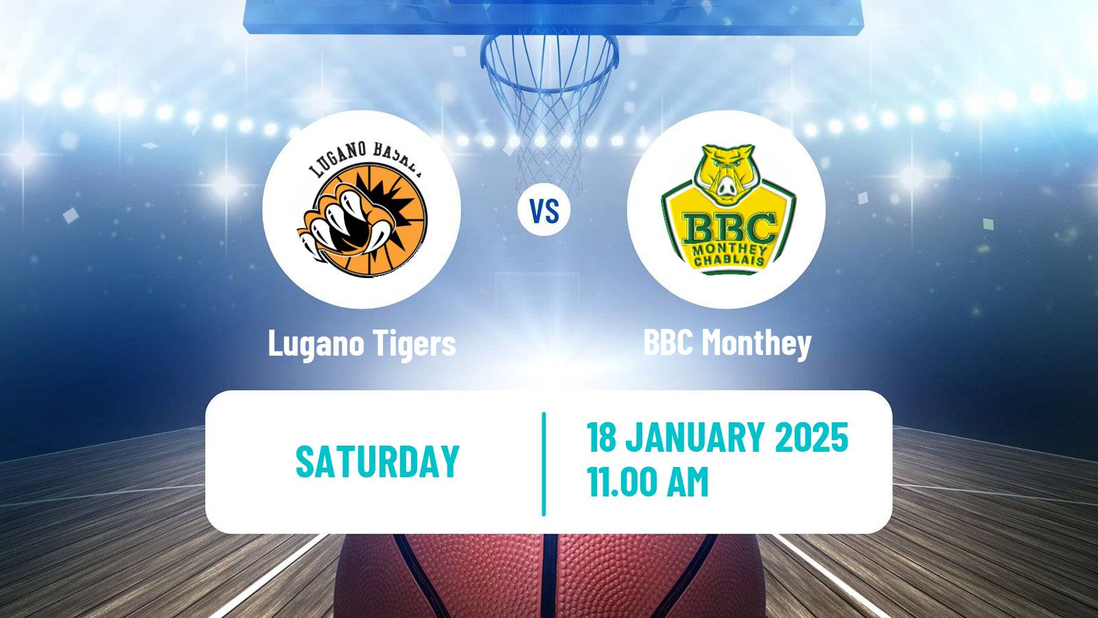 Basketball Swiss SB League Basketball Lugano Tigers - Monthey