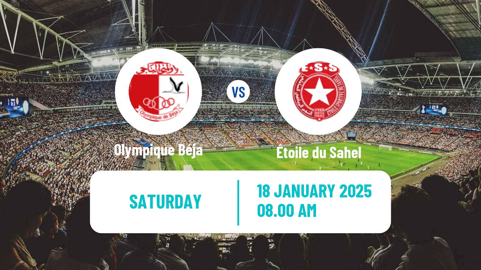 Soccer Tunisian Ligue Professionnelle 1 Olympique Béja - Étoile du Sahel