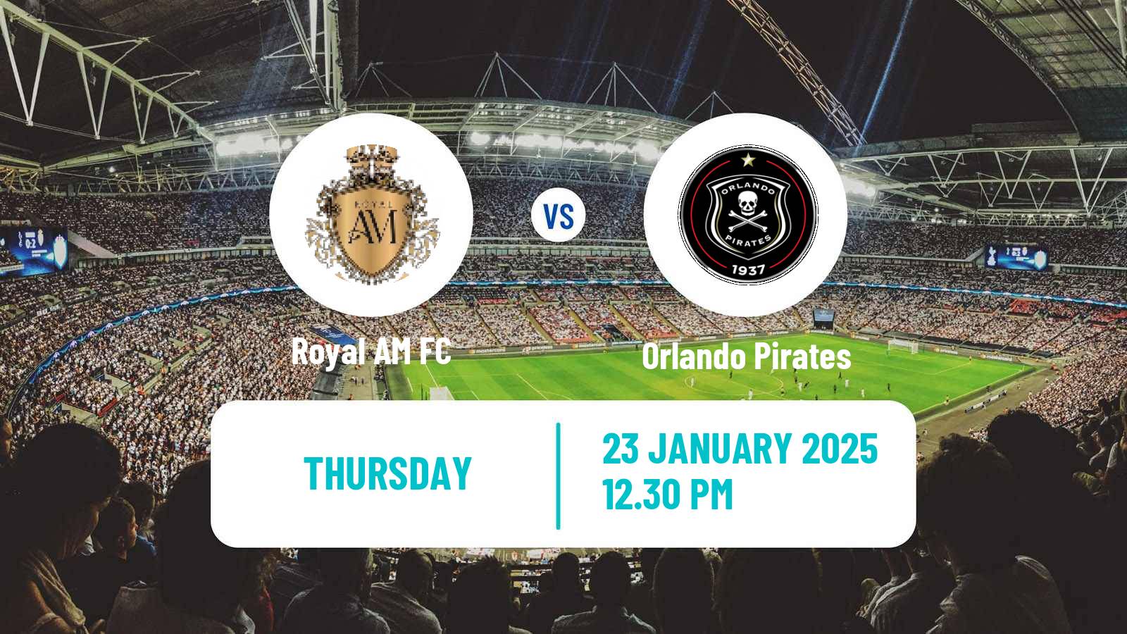 Soccer South African Premier Soccer League Royal AM - Orlando Pirates