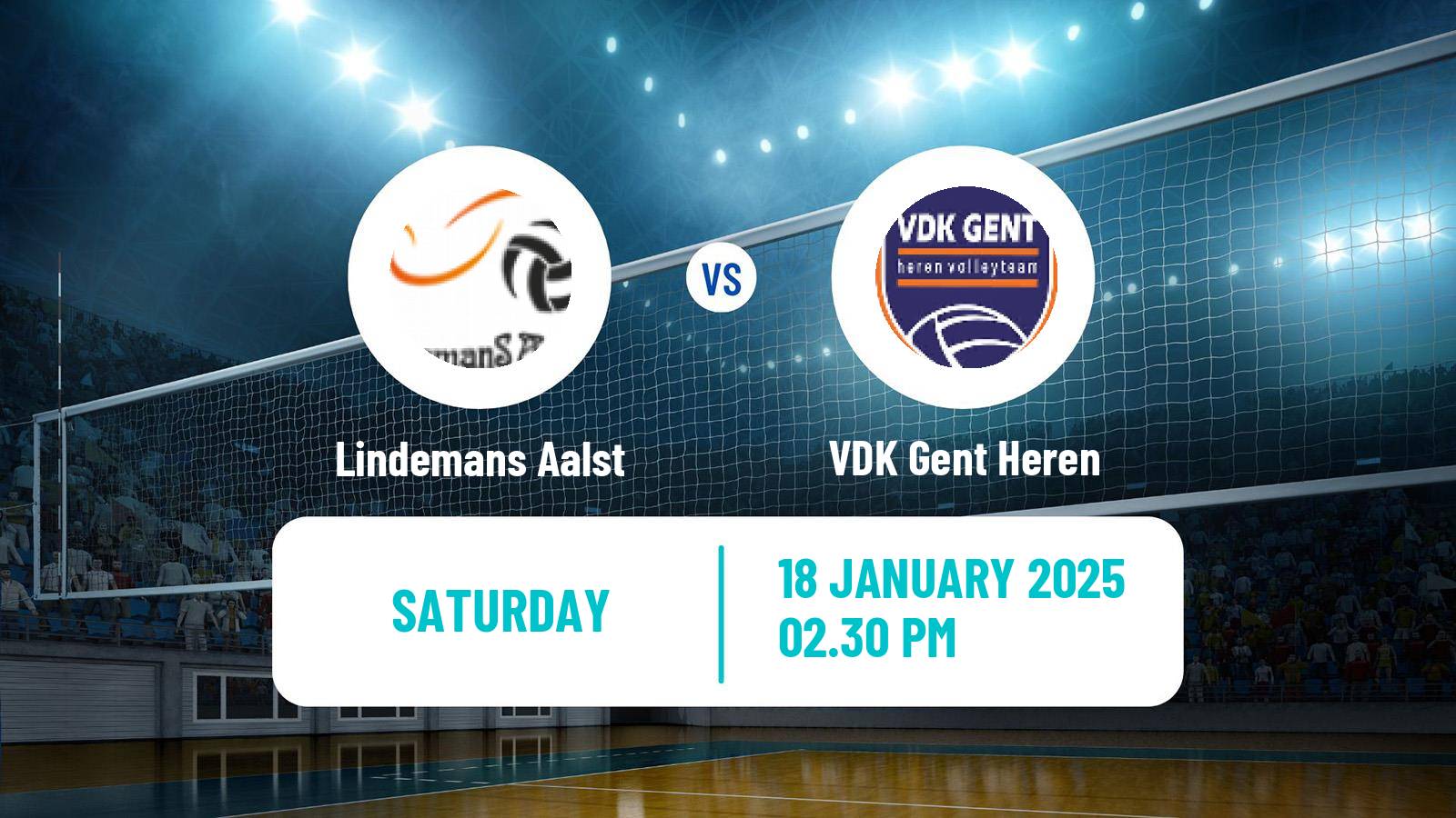 Volleyball Belgian League Volleyball Lindemans Aalst - VDK Gent Heren