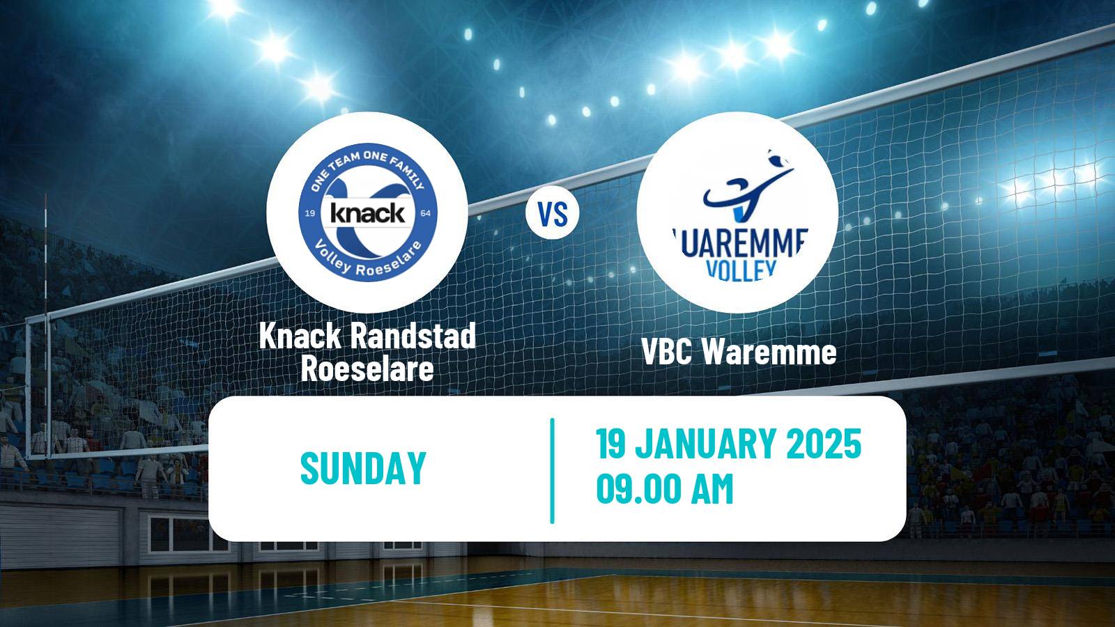 Volleyball Belgian League Volleyball Knack Randstad Roeselare - Waremme