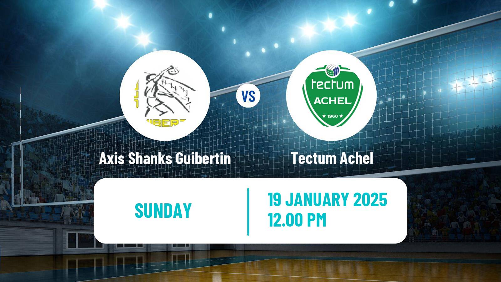 Volleyball Belgian League Volleyball Axis Shanks Guibertin - Achel