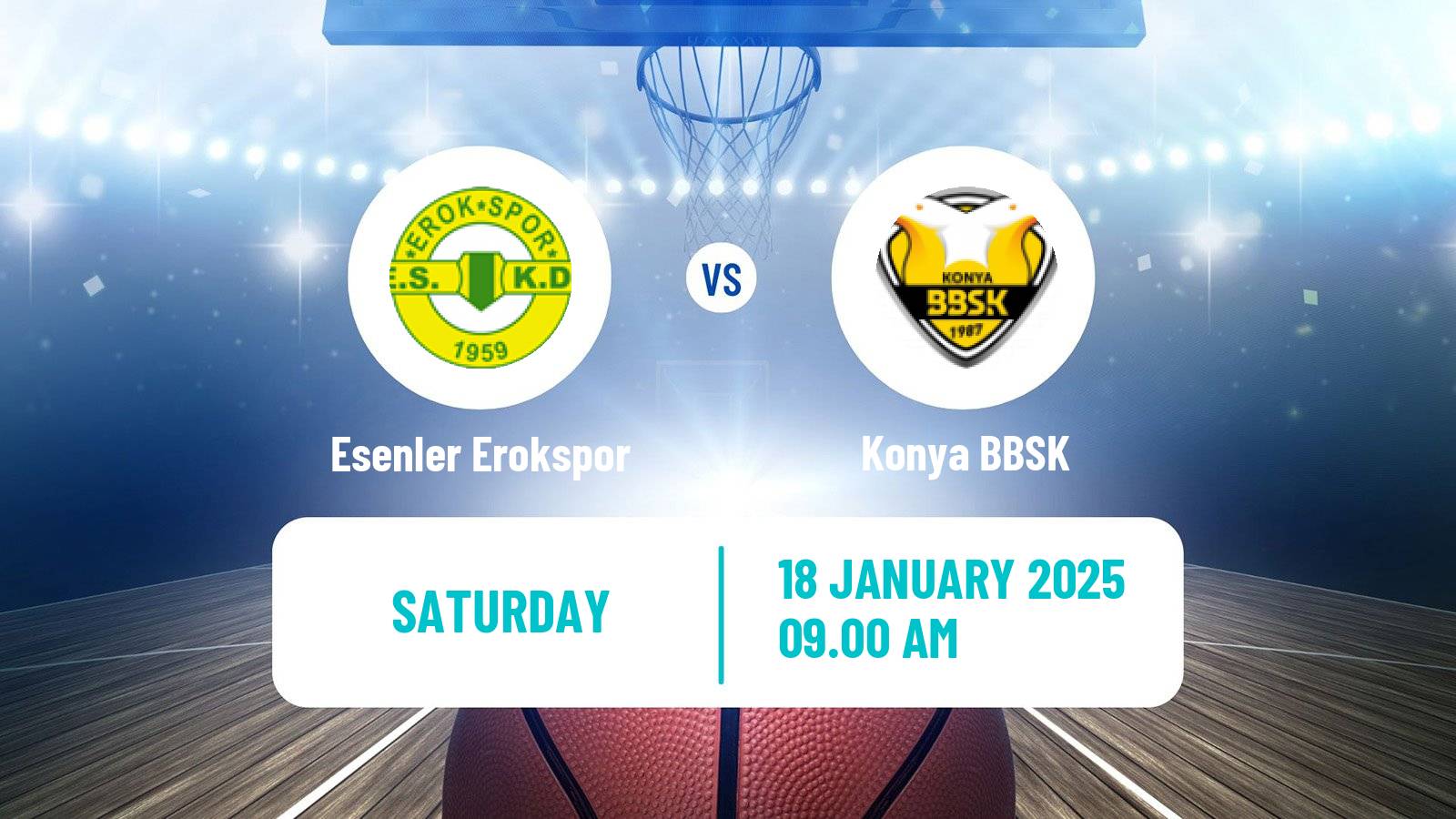 Basketball Turkish Federation Cup Basketball Esenler Erokspor - Konya BBSK