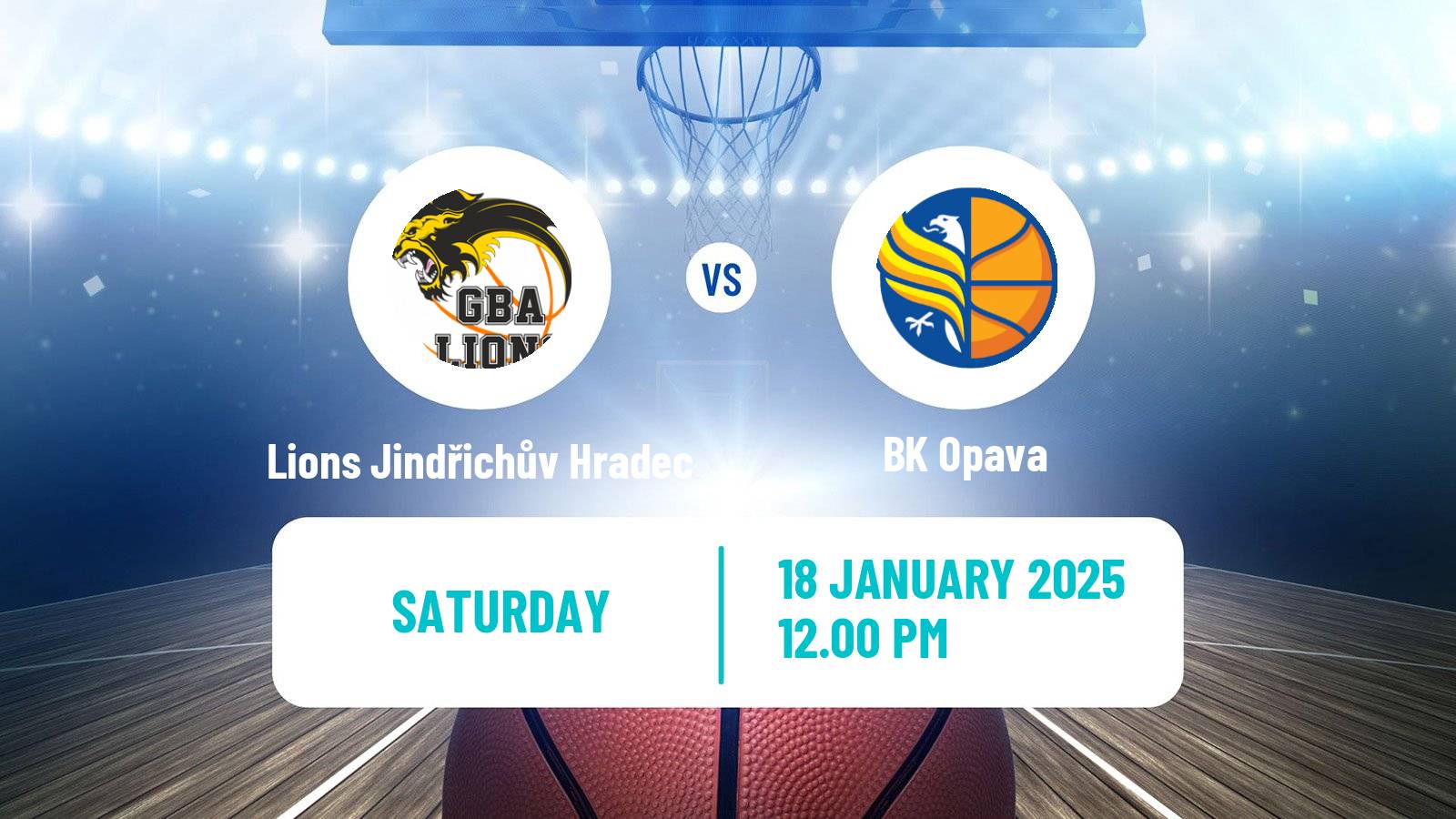 Basketball Czech NBL Lions Jindřichův Hradec - Opava