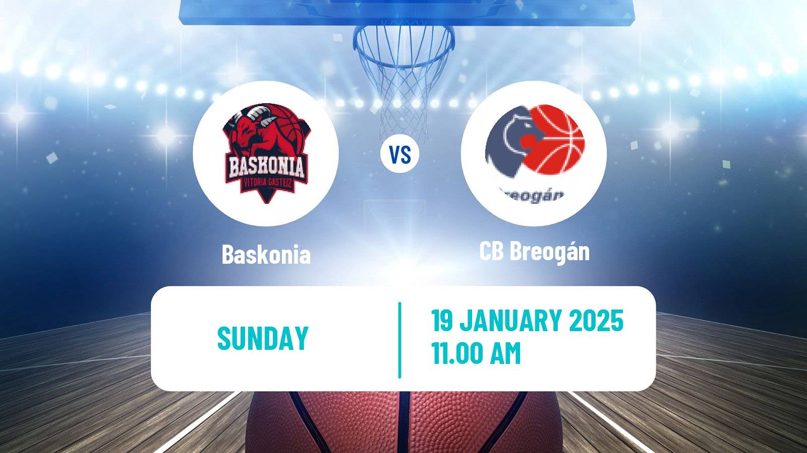 Basketball Spanish ACB League Baskonia - CB Breogán