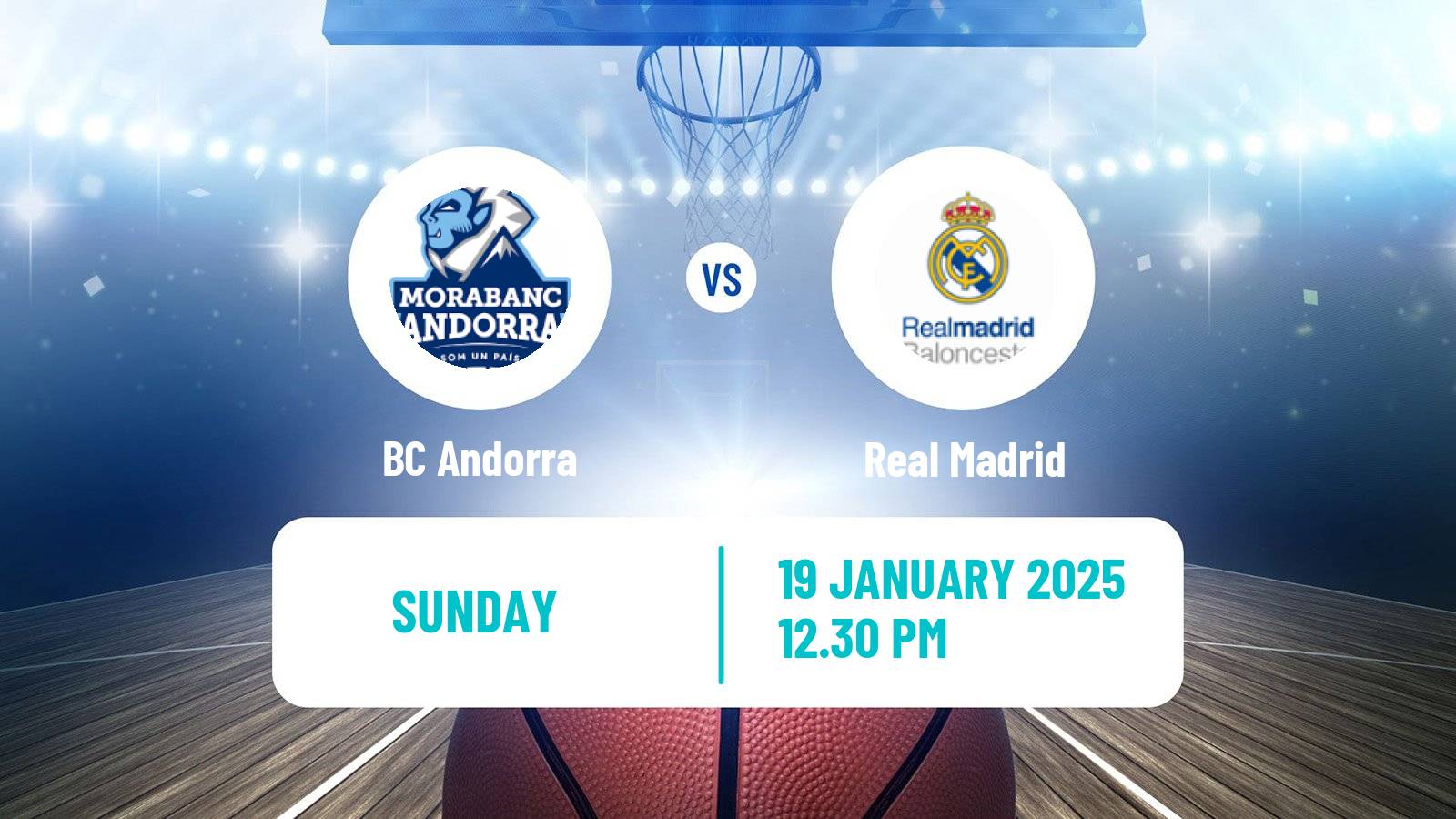 Basketball Spanish ACB League BC Andorra - Real Madrid