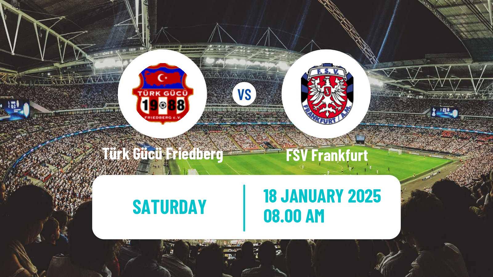 Soccer Club Friendly Türk Gücü Friedberg - FSV Frankfurt