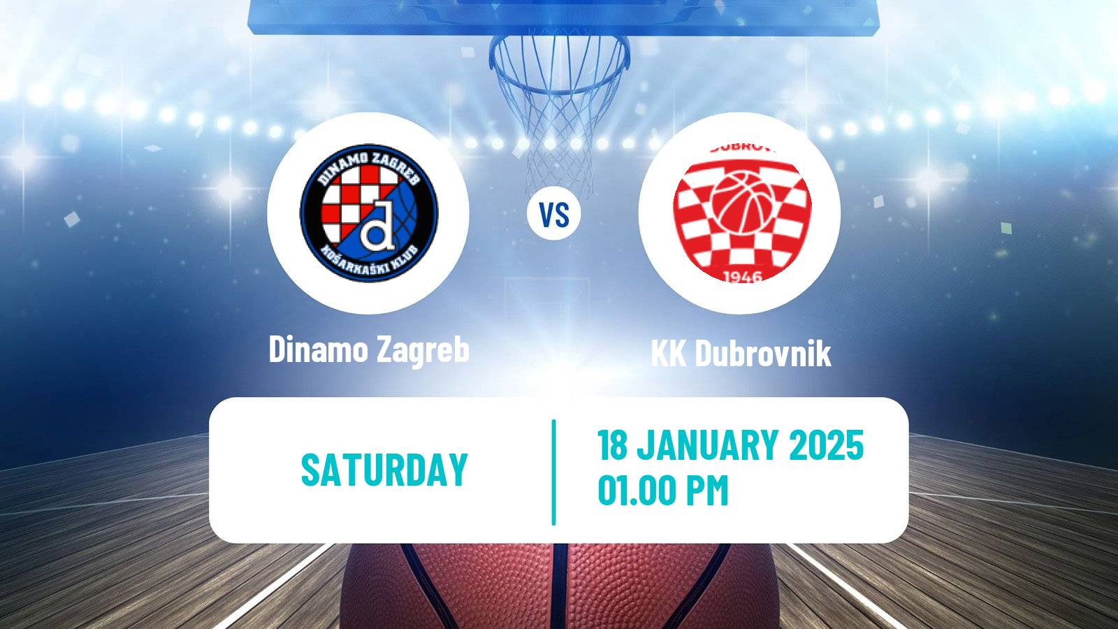 Basketball Croatian Premijer Liga Basketball Dinamo Zagreb - Dubrovnik