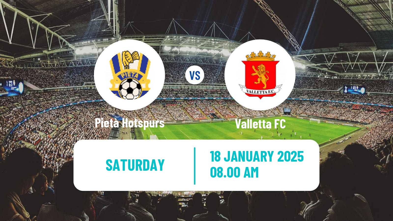 Soccer Maltese Challenge League Pietà Hotspurs - Valletta