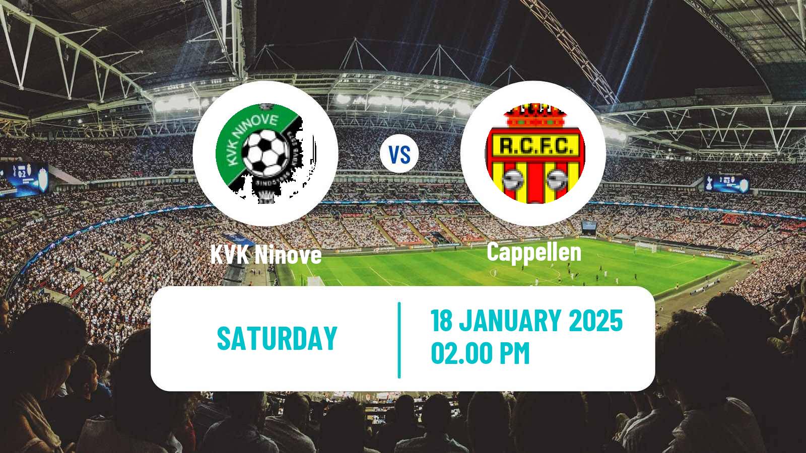 Soccer Belgian National Division 1 VV Ninove - Cappellen