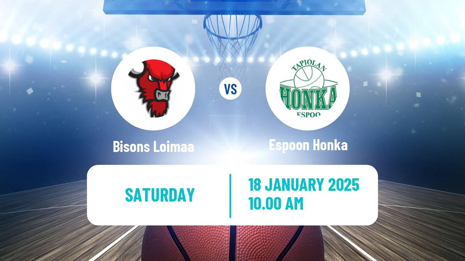 Basketball Finnish Korisliiga Bisons Loimaa - Espoon Honka