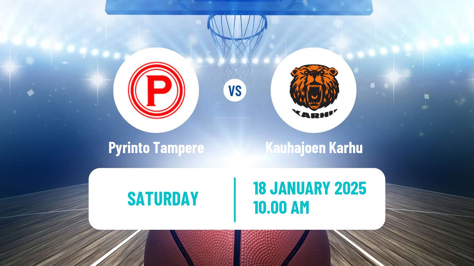 Basketball Finnish Korisliiga Pyrinto Tampere - Kauhajoen Karhu