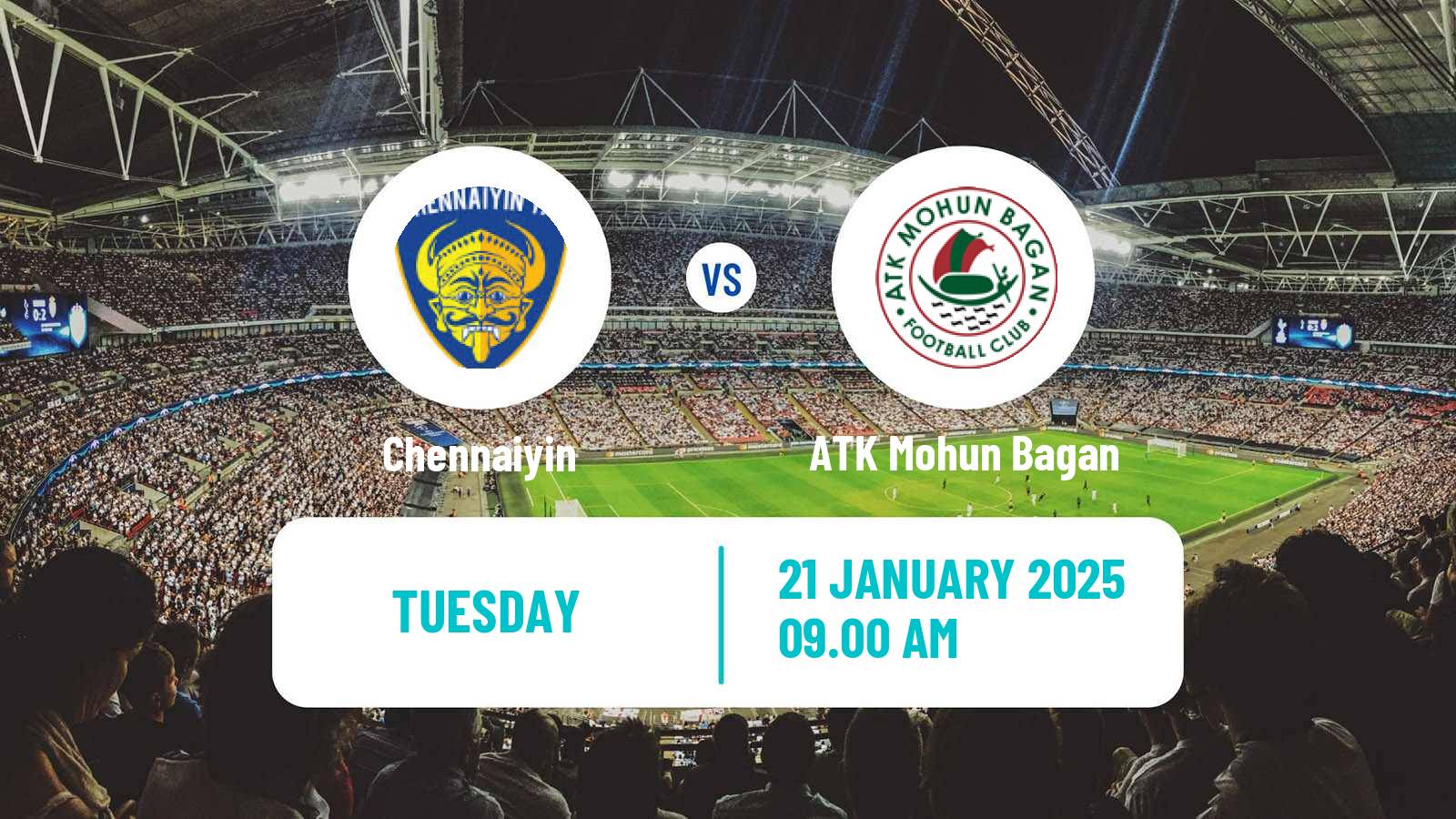 Soccer Indian ISL Chennaiyin - ATK Mohun Bagan