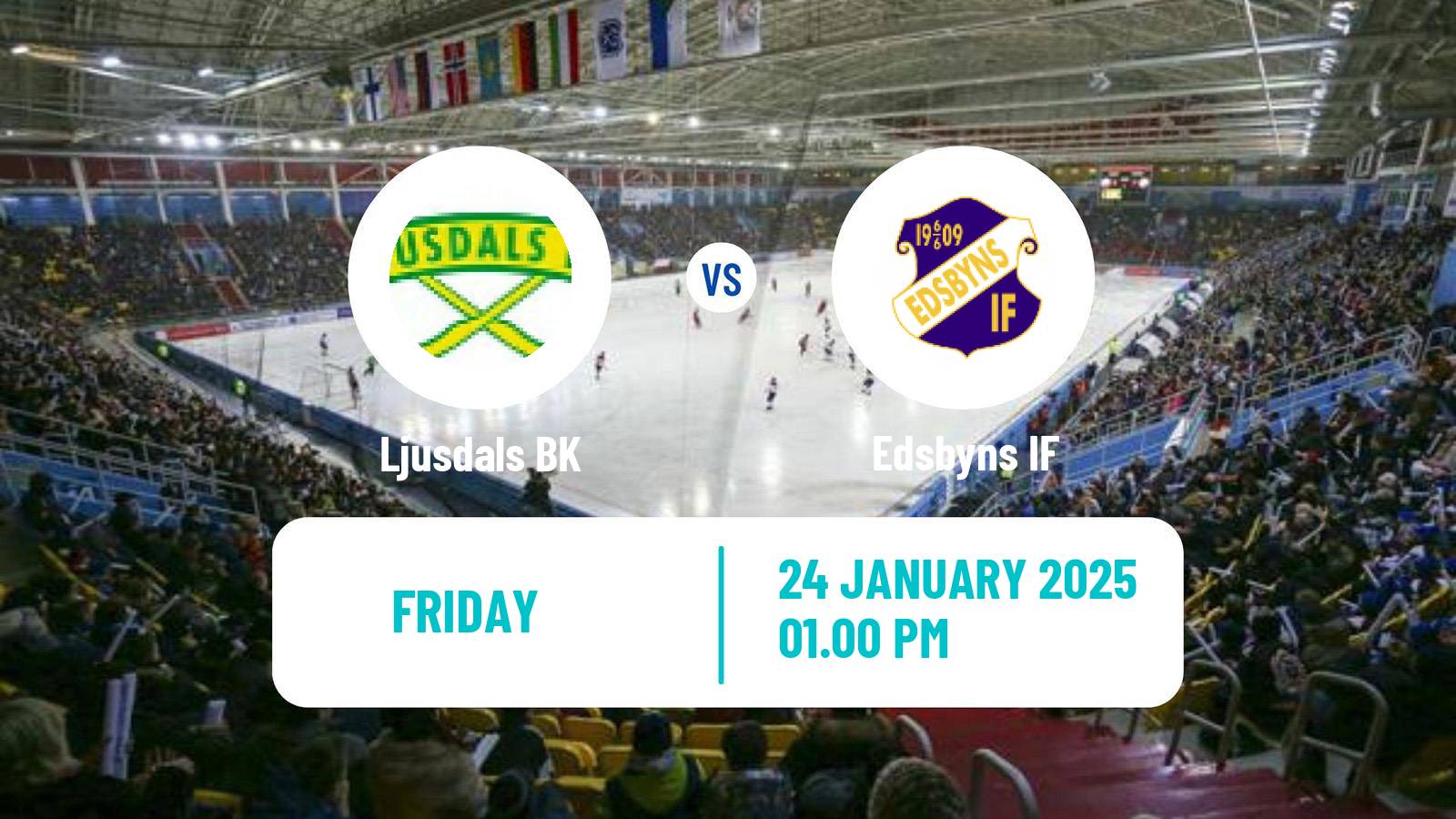 Bandy Swedish Elitserien Bandy Ljusdal - Edsbyns IF