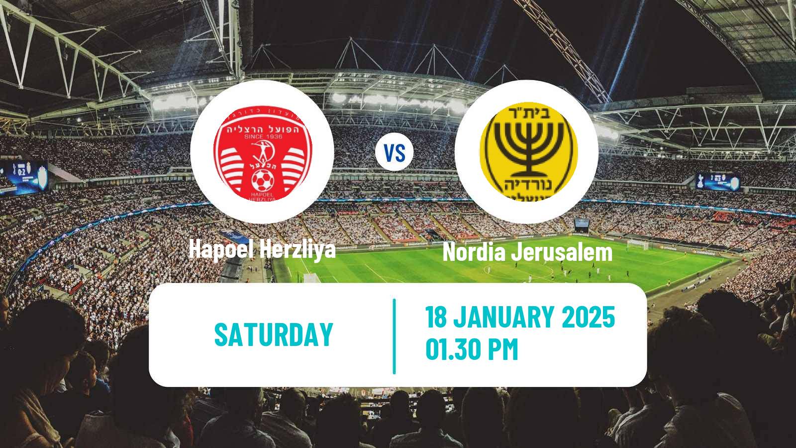 Soccer Israeli Liga Alef South Hapoel Herzliya - Nordia Jerusalem