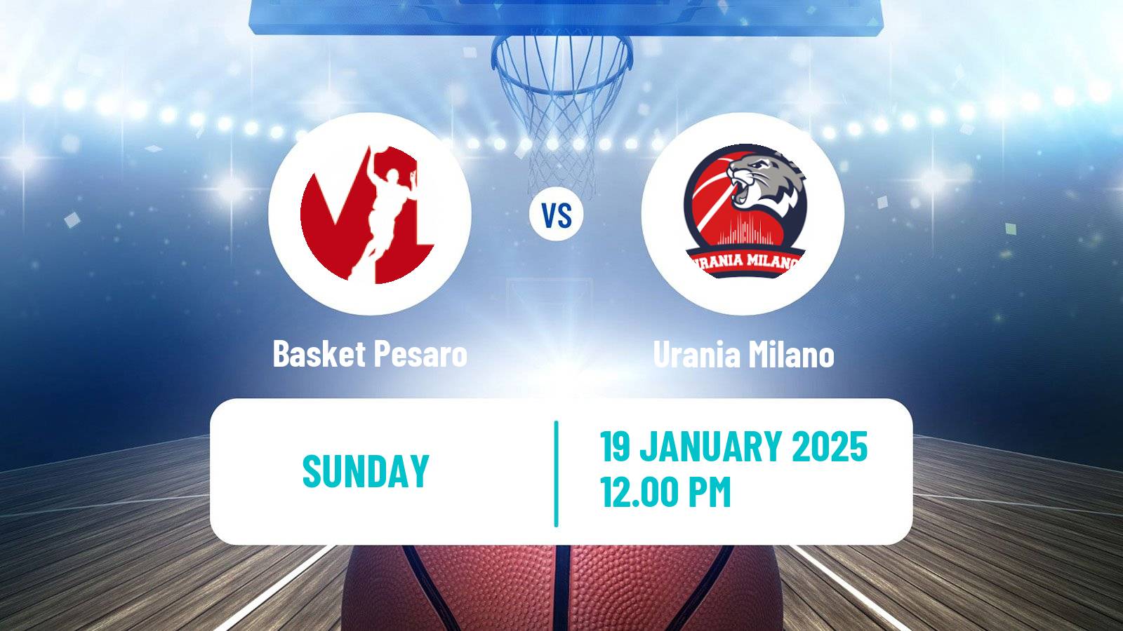 Basketball Italian Serie A2 Basketball Basket Pesaro - Urania Milano