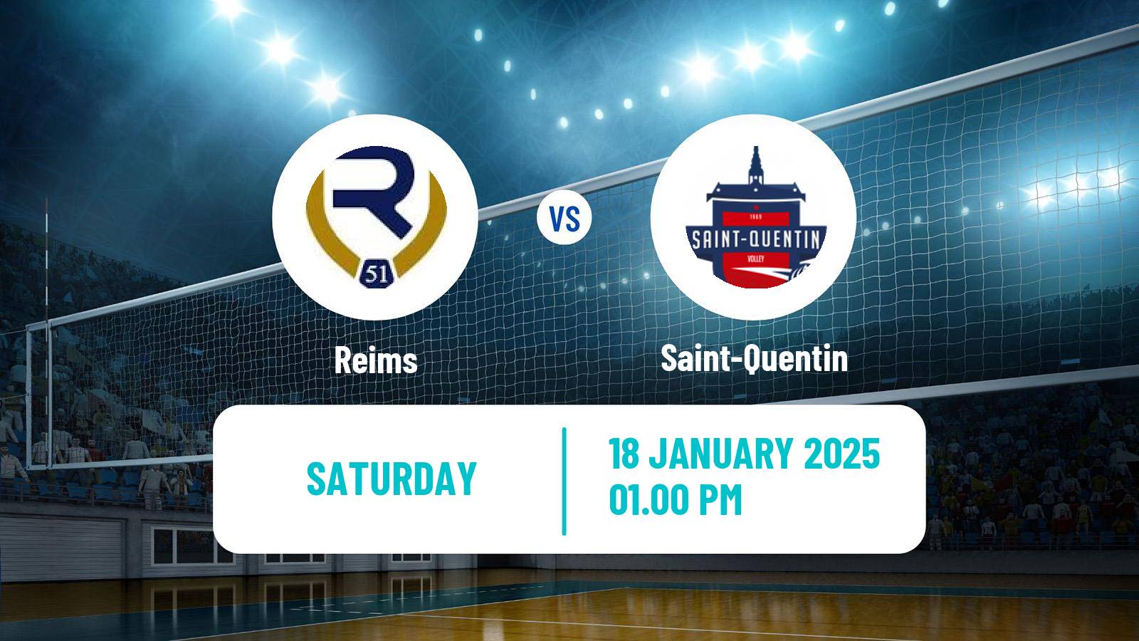 Volleyball French Ligue B Volleyball Reims - Saint-Quentin