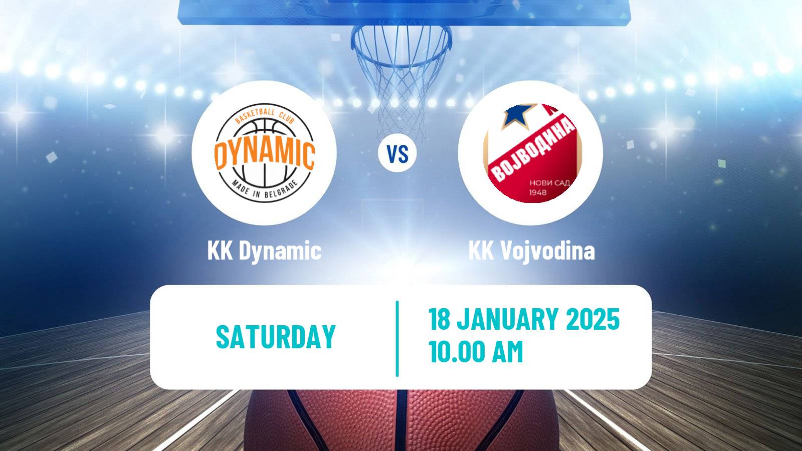 Basketball Serbian First League Basketball Dynamic - Vojvodina