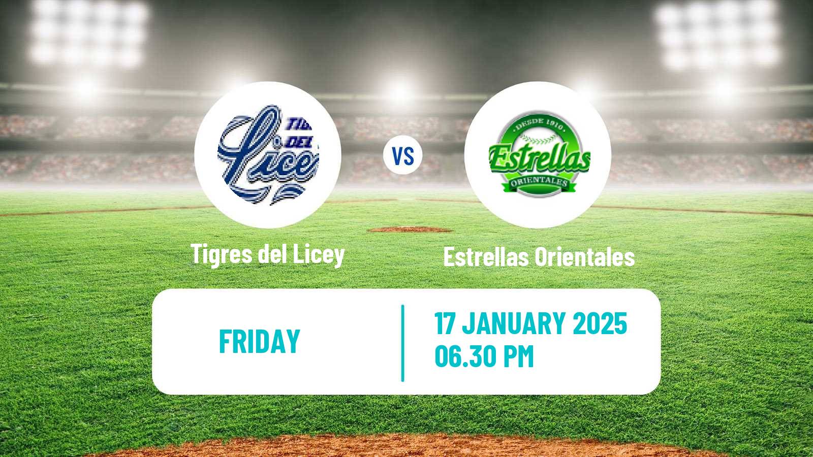 Baseball LIDOM Tigres del Licey - Estrellas Orientales