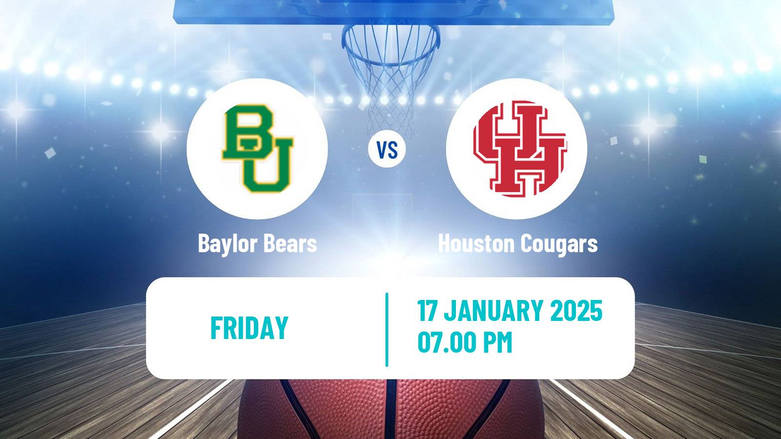 Basketball NCAA College Basketball Women Baylor Bears - Houston Cougars