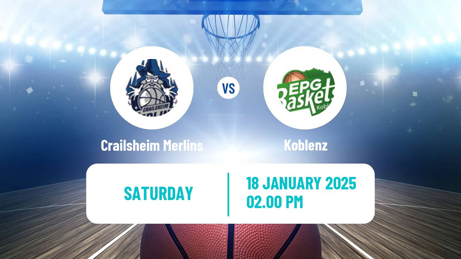 Basketball German Pro A Basketball Crailsheim Merlins - Koblenz