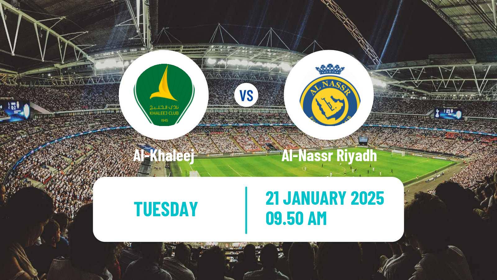 Soccer Saudi Professional League Al-Khaleej - Al-Nassr Riyadh