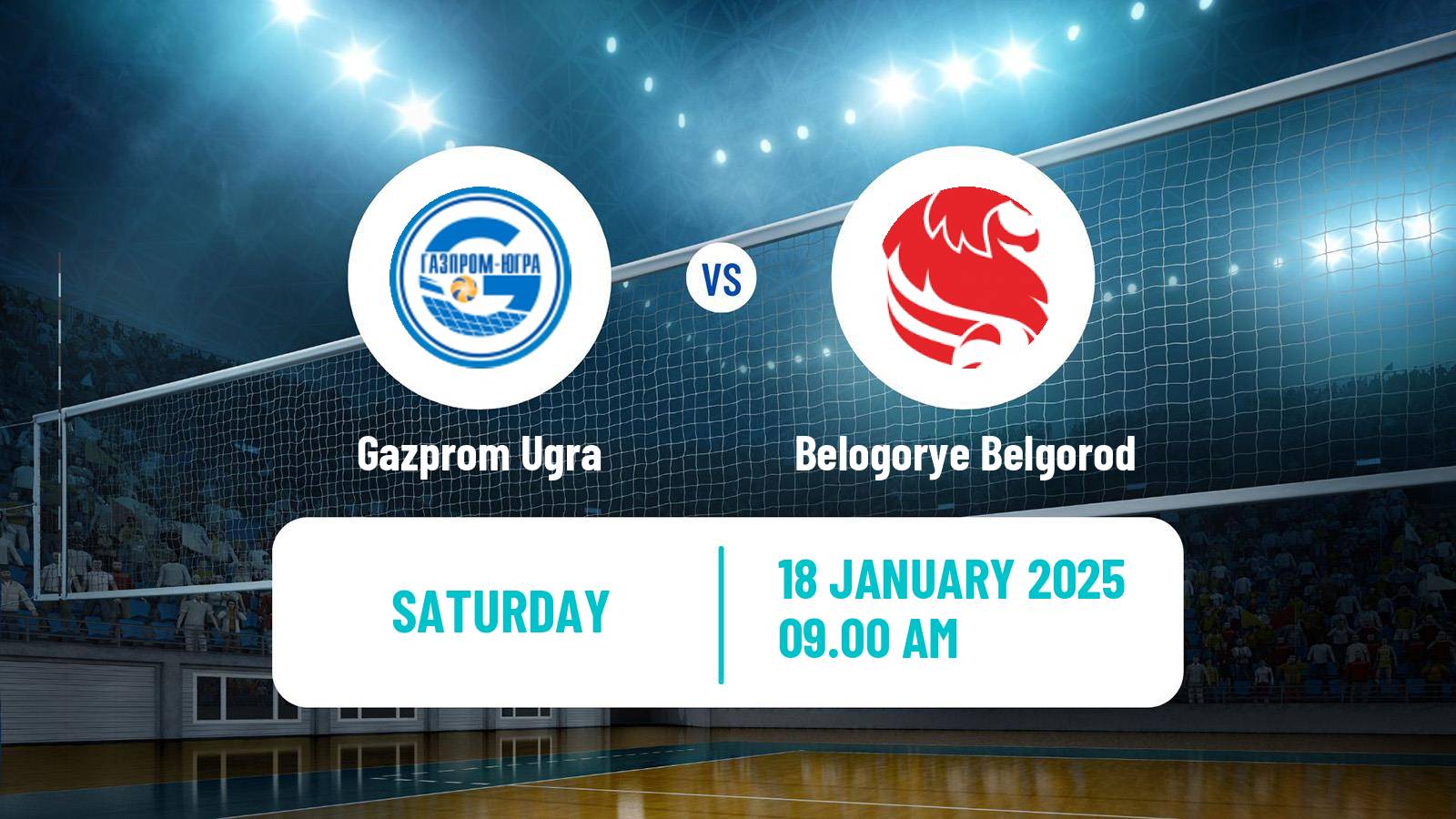 Volleyball Russian Super League Volleyball Gazprom Ugra - Belogorye Belgorod