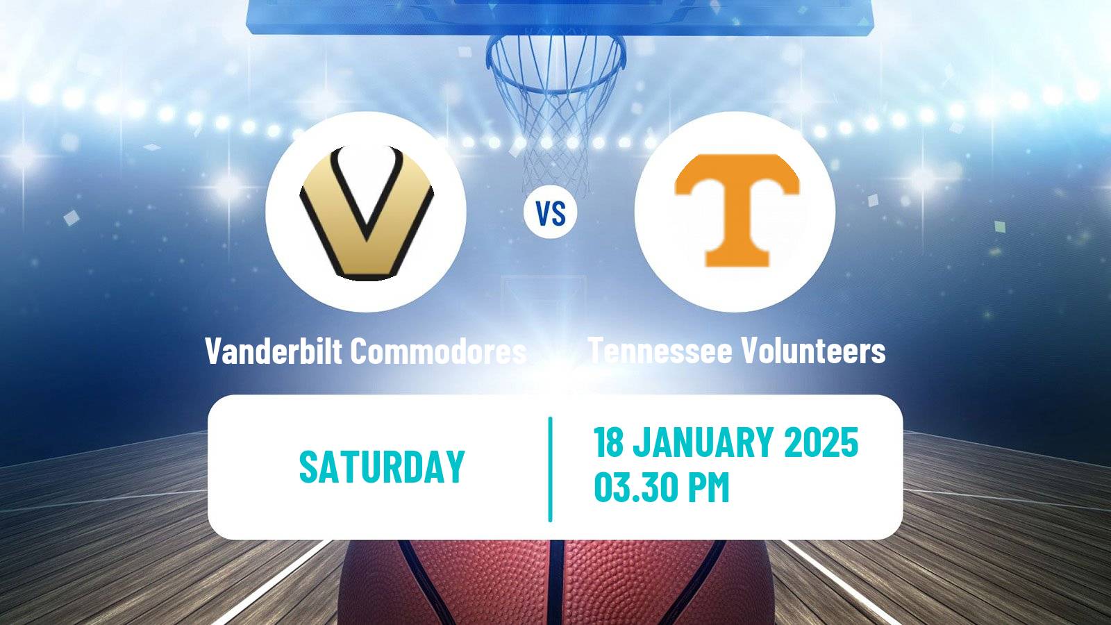 Basketball NCAA College Basketball Vanderbilt Commodores - Tennessee Volunteers