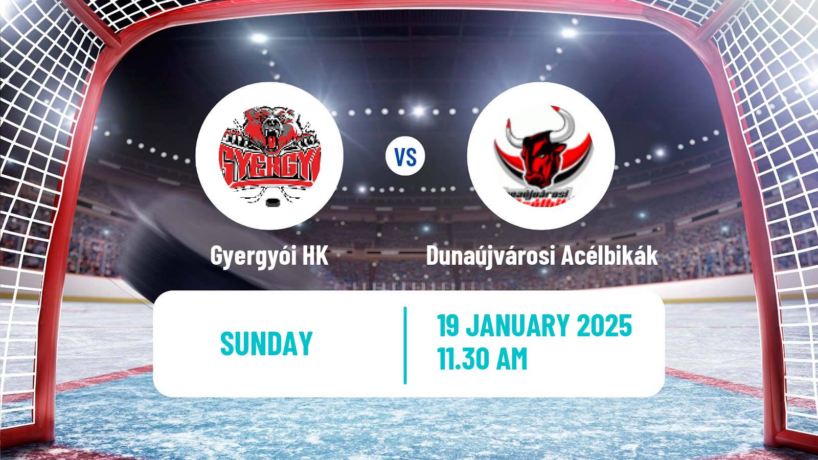 Hockey Hungarian Erste Liga Hockey Gyergyói - Dunaújvárosi Acélbikák