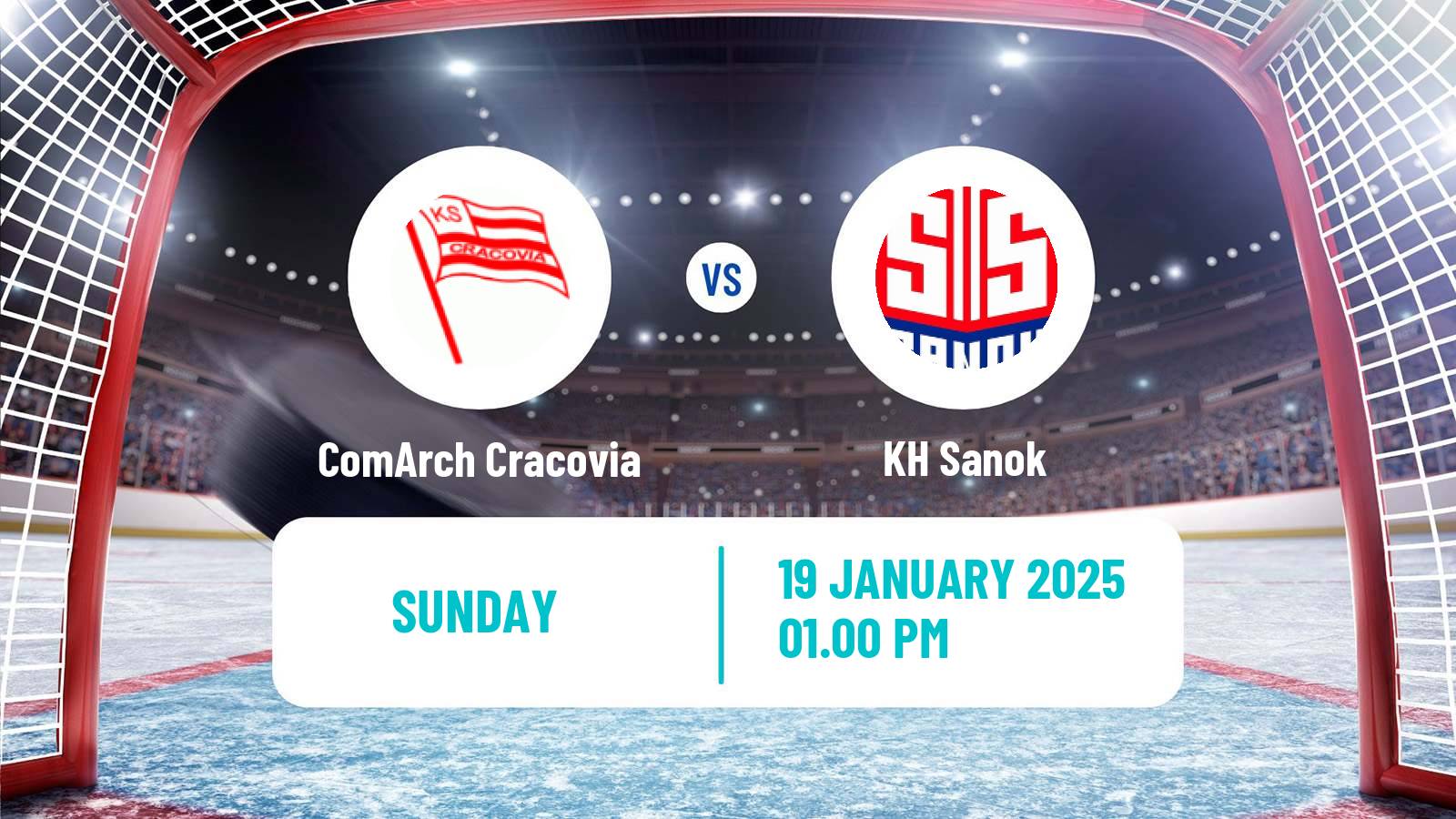 Hockey Polska Liga Hokejowa ComArch Cracovia - KH Sanok