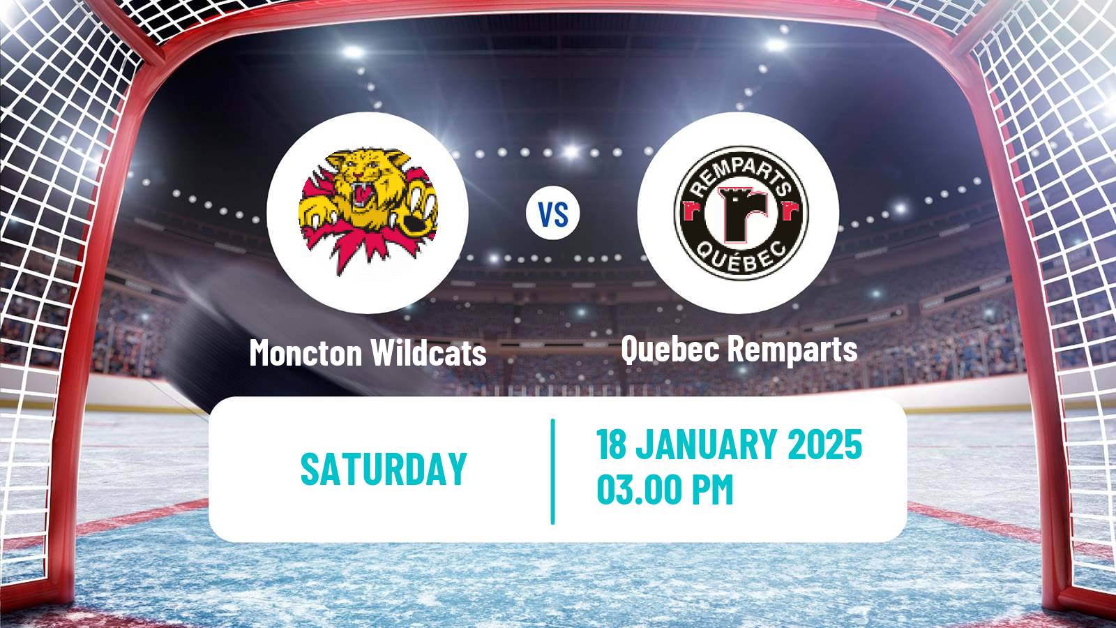 Hockey QMJHL Moncton Wildcats - Quebec Remparts