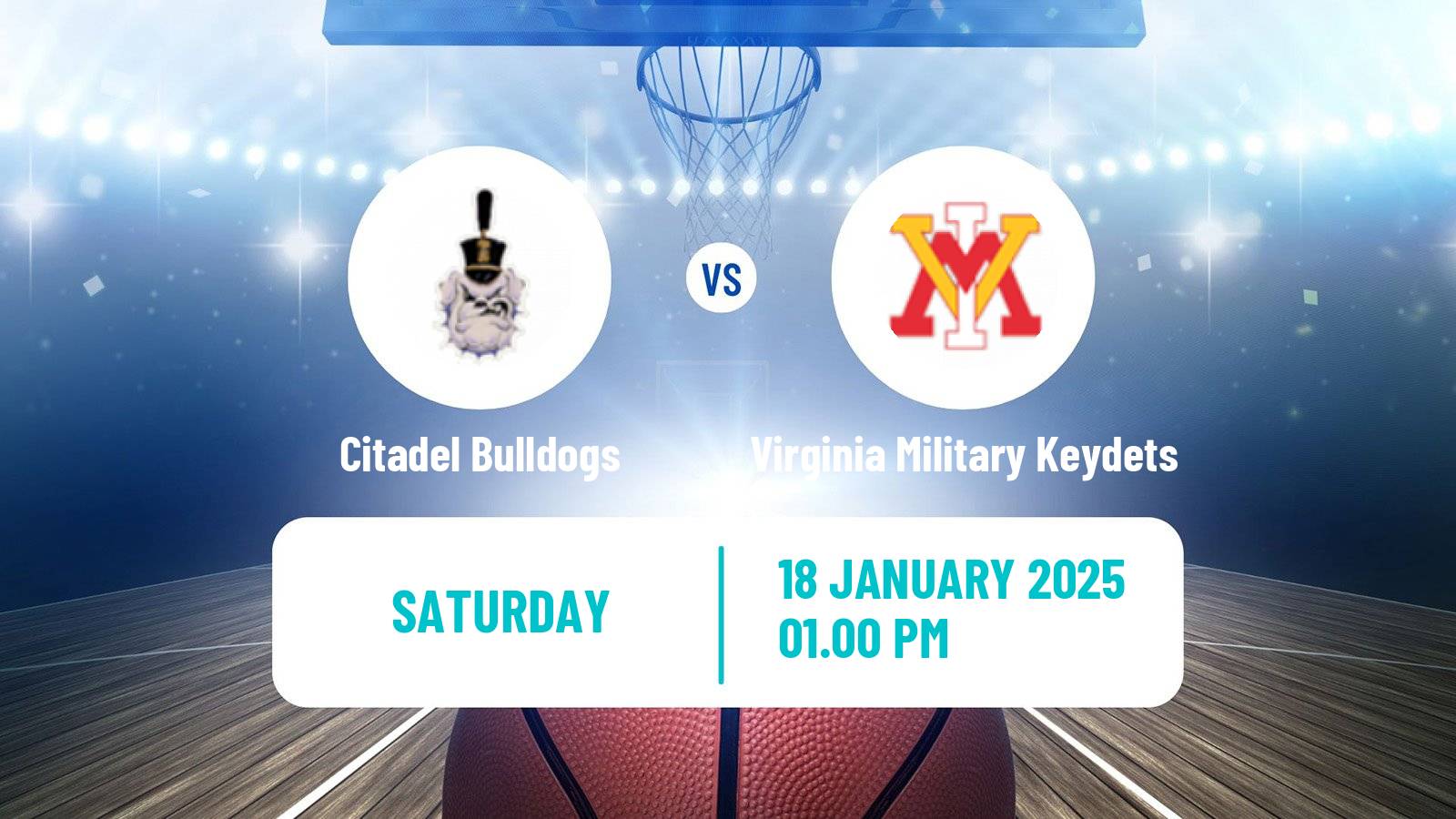 Basketball NCAA College Basketball Citadel Bulldogs - Virginia Military Keydets