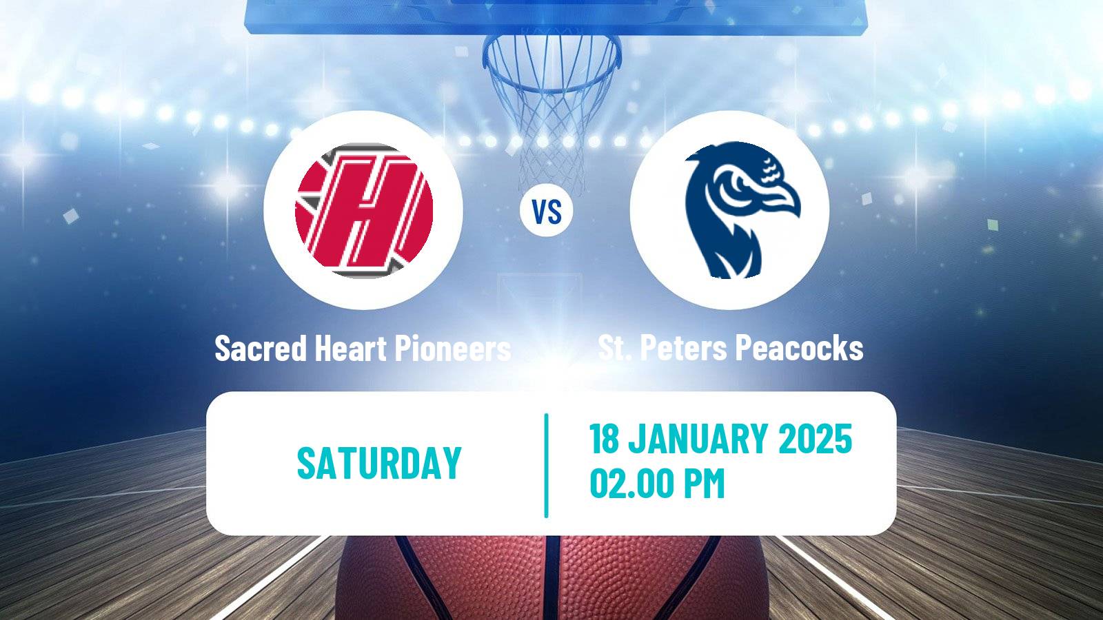 Basketball NCAA College Basketball Sacred Heart Pioneers - St. Peters Peacocks