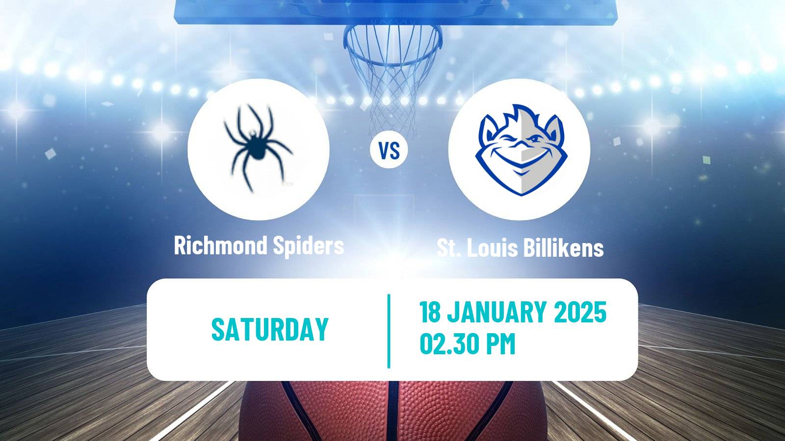 Basketball NCAA College Basketball Richmond Spiders - St. Louis Billikens