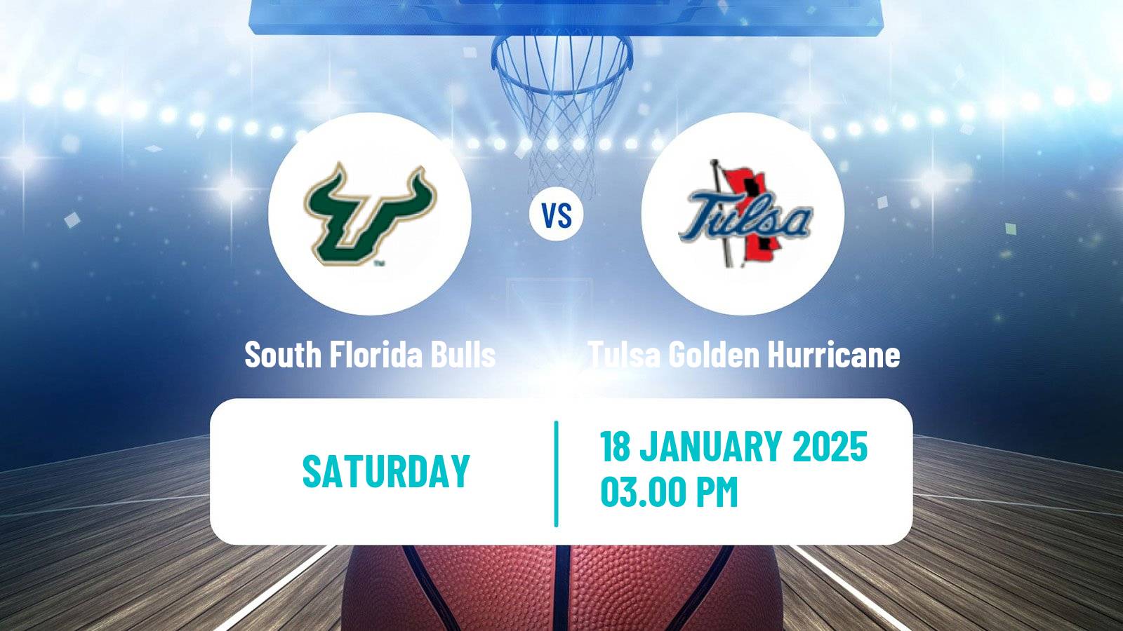 Basketball NCAA College Basketball South Florida Bulls - Tulsa Golden Hurricane