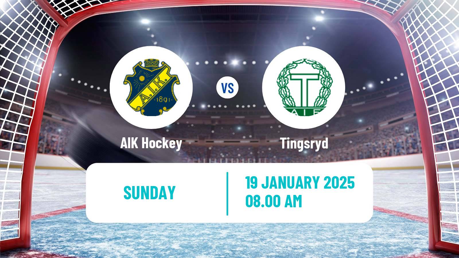 Hockey Swedish Hockey Allsvenskan AIK - Tingsryd